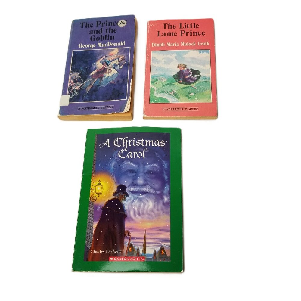 Victorian Classics Book Lot Christmas Carol Princess and the Goblin